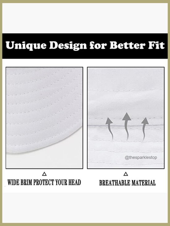 3 Pack Unisex Cotton Bucket Hat with UPF 50+ Sun Protection Packable